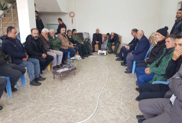 حضور درمنزل پدری شهید پویا رحمت طلب ضیابری