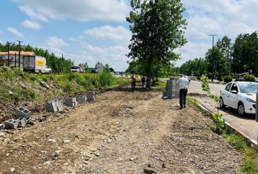 آغاز پروژه بهسازی پیاده‌رو با اجرای تونل نوری، نصب تجهیزات ورزشی و المان‌های شهری