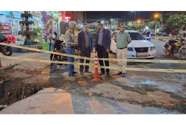 بازدید میدانی فرماندار محترم شهرستان صومعه سرا دکتر رضایی از پروژه لوله گذاری جمع آوری آبهای سطحی میدان آیت الله ضیابری