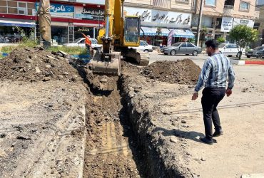 آغاز عمليات لوله گذارى جمع آورى آب هاى سطحى