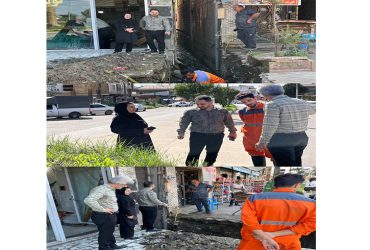 بازدید سرپرست شهرداری ضیابر خانوم فاطمه حاتم جعفری و عضو شورای شهر آقای ایوب رضایی از پروژه‌های نیمه‌تمام سطح شهر