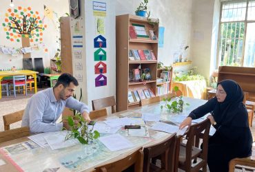 حضور رئیس شورای اسلامی شهر ضیابر در کتابخانه مرحوم صدیق ضیابری