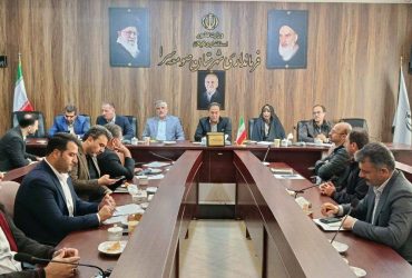 جلسه پدافند غیرعامل شهرستان صومعه‌سرا در محل فرمانداری با حضور مهندس طوبستانی شهردار ضیابر