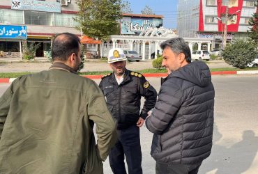 دیدار شهردار محترم ضیابر با رئیس پلیس راهور فومنات و رئیس اداره راه صومعه‌سرا با محوریت ایمن‌سازی ورودی شهر ضیابر