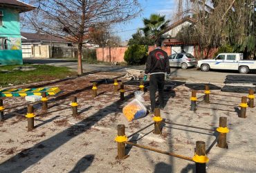 پارک کودک در مسیر تجهیز